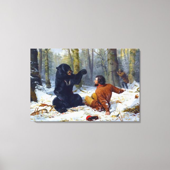 Toile La vie d'un chasseur  Une situation serrée Arthur  (Recto)