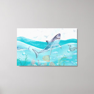 Toile La vie sous les mers