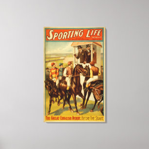 Toile La vie sportive - le grand théâtre de Derby de