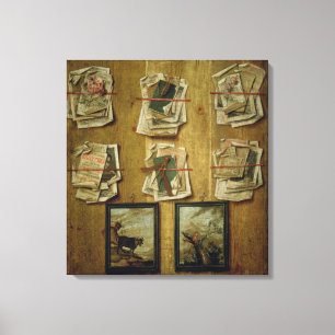 Toile La vie toujours avec les feuilles de livre et les