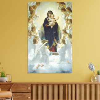 Toile La Vierge avec des Anges