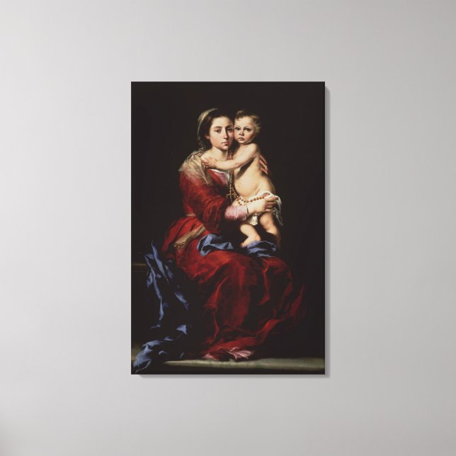 Toile La Vierge du Rosaire, c.1650 (Recto)