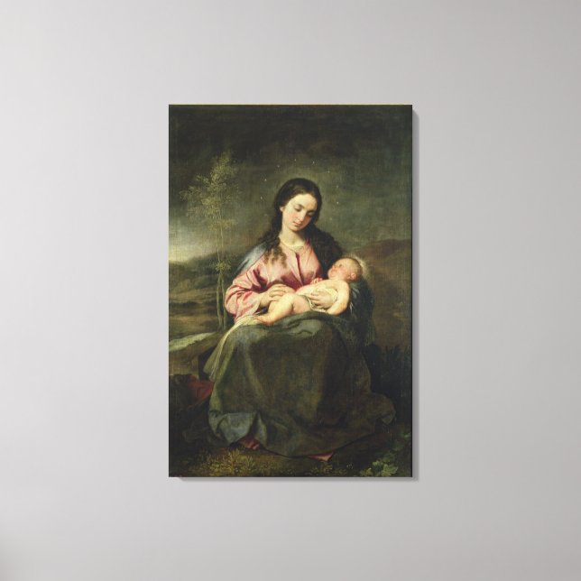 Toile La Vierge et l'enfant (Recto)