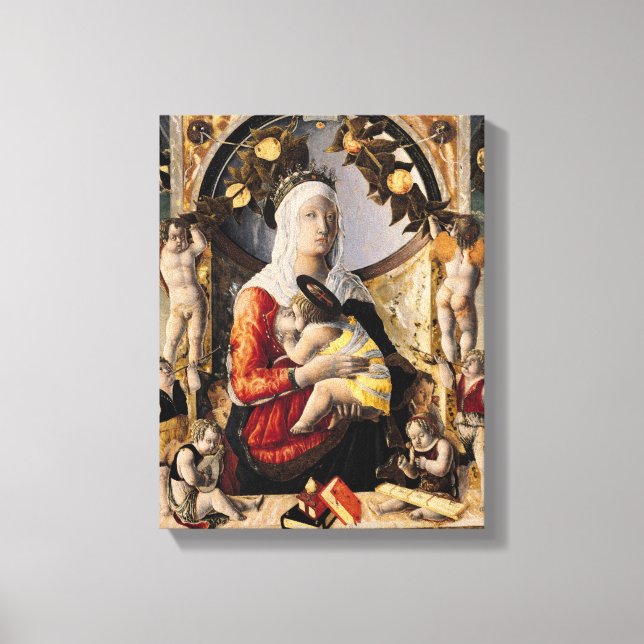 Toile La Vierge et l'Enfant Entouré de huit (Recto)