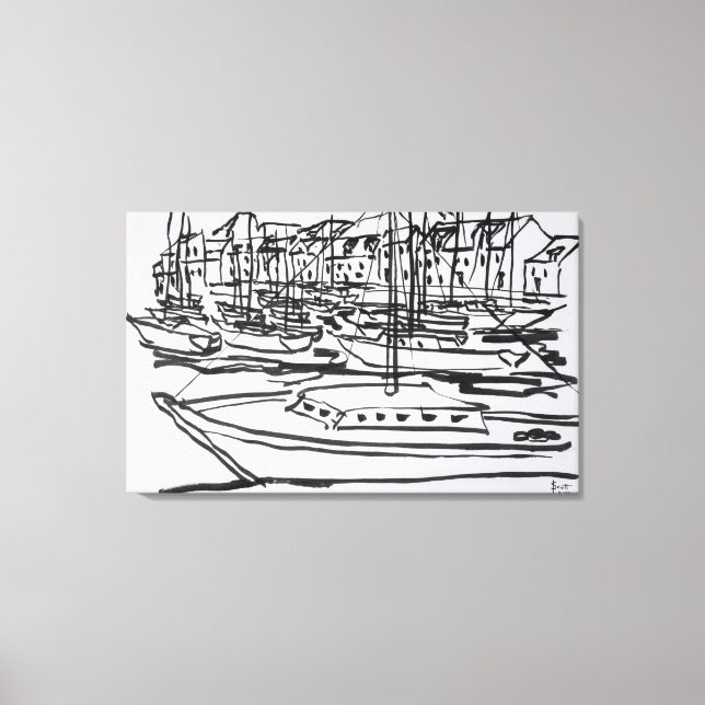 Toile La Vilaine | La Roche-Bernard, Bretagne (Recto)