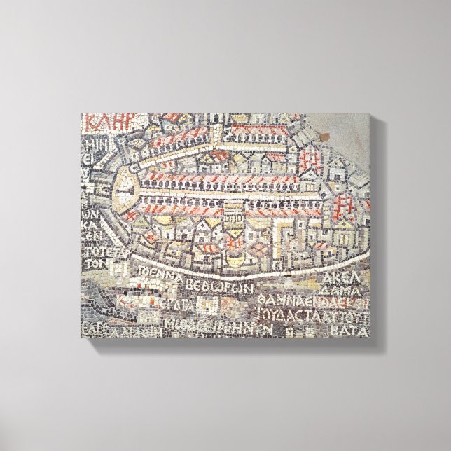 Toile La ville de Jérusalem et ses environs (Recto)