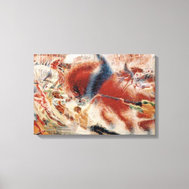 Toile La ville se lève (par Umberto Boccioni) (Recto)