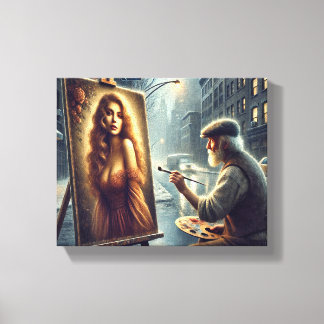 Toile La vision de l’artiste : donner vie à la beauté