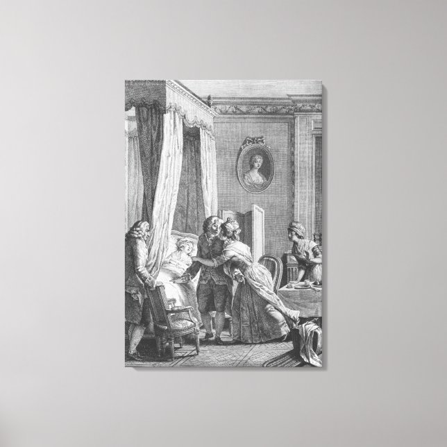 Toile La visite du médecin de Boson (Recto)