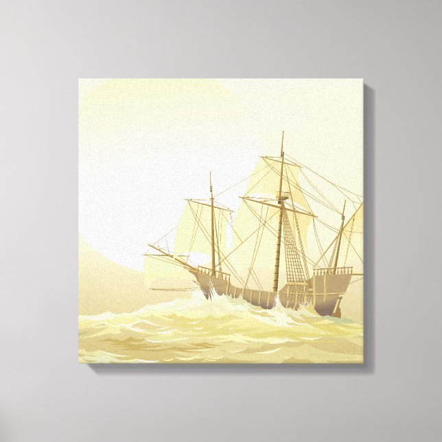 Toile La voile Gold Sunset (Recto)