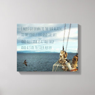 Toile La voile La fièvre de la mer côtière Imprimer