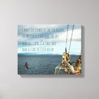 Toile La voile La fièvre de la mer côtière Imprimer
