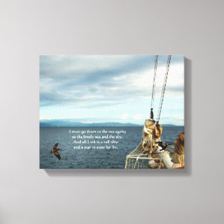 Toile La voile La fièvre de la mer côtière Imprimer
