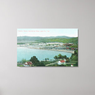 Toile La vue aérienne du soufre encaisse le mien de