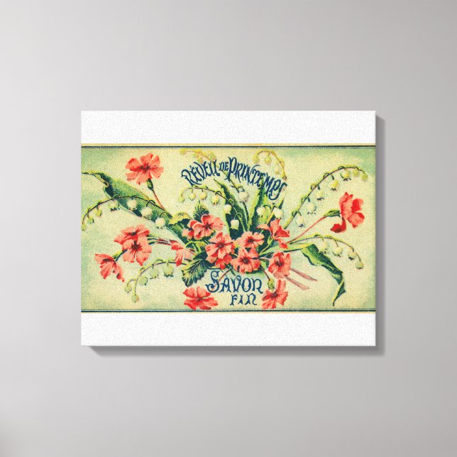 Toile Label De Savon Reveil De PrintempsParis, France (Recto)
