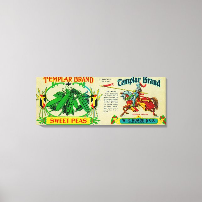 Toile Label Templar PeasGrand Rapids, MI (Recto)