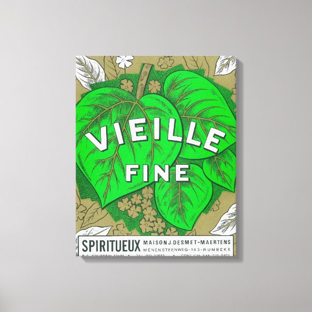 Toile LabelEurope Vieille Vin fin (Recto)