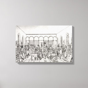 Toile Laboratoire de chimie de baron Justus von Liebig
