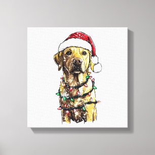 Toile Labrador Retriever Chiens Arbre Noël Sweat Noël