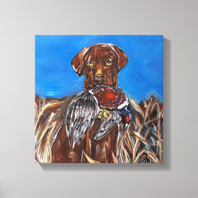 TOILE LABRADOR RETRIEVER CHOCOLAT (Recto)