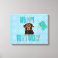 Labrador Retriever Dog Joyeux anniversaire