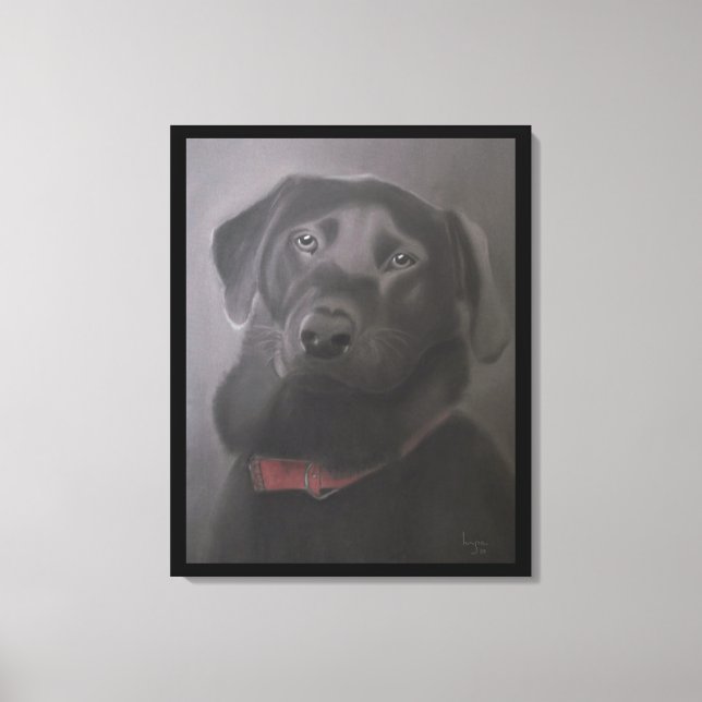 Toile Labrador Retriever Love 24"x30" (Recto)