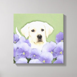 Toile Labrador Retriever Puppy Painting Original Chien A