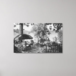 Toile Lac Arrowhead, California Lodge Vue & Terrasse