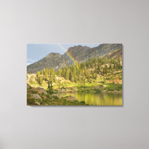Toile Lac Cecret avec arc-en-ciel sur Devil's Castle,