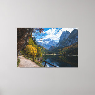 Toile Lac des Alpes Gosauseen Lac Autriche