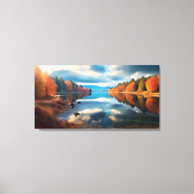 Toile Lac en automne (Recto)