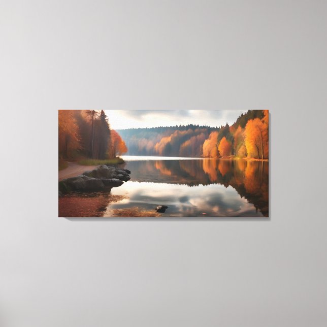 Toile Lac en automne (Recto)