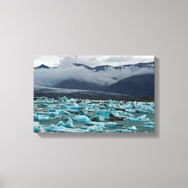 Toile Lac glaciaire Jokulsarlon - Islande (Recto)