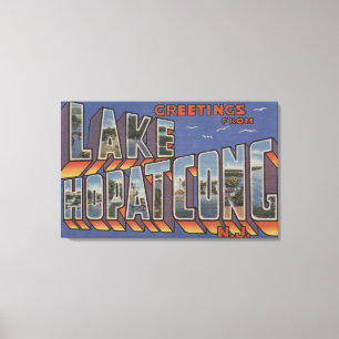 Toile Lac Hopatcong, New Jersey - grandes scènes de