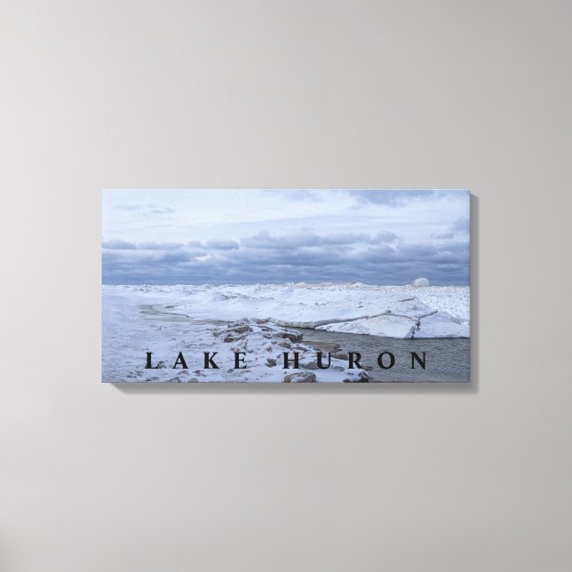 Toile Lac Huron Winter (Recto)