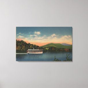 Toile Lac Junaluska, OR - vue de bateau cherokee