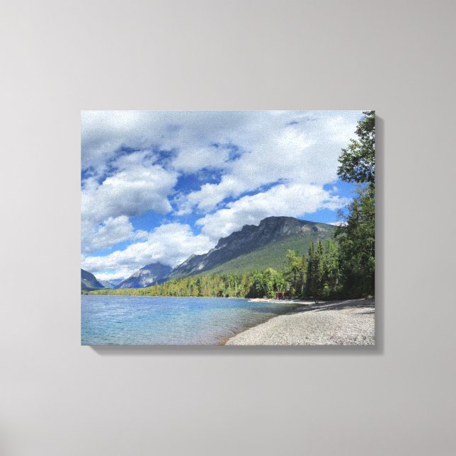 Toile Lac McDonald - Parc national des Glaciers (Recto)