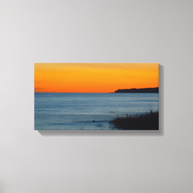 Toile Lac Michigan Sunset, Michigan (Recto)
