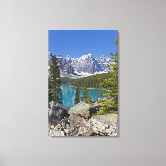 Toile Lac Moraine, Rocheuses canadiennes, Alberta, Canad (Recto)