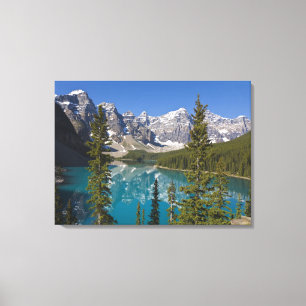 Toile Lac Moraine, Rocheuses canadiennes, Alberta, Canad
