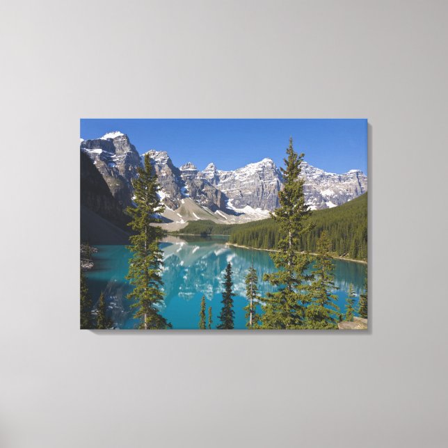 Toile Lac Moraine, Rocheuses canadiennes, Alberta, Canad (Recto)