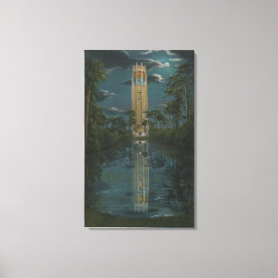 Toile Lac Pays de Galles, FL - vue de lac Mt. et chant