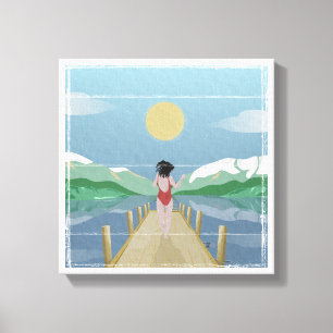 Toile Lac Rotoiti Nouvelle-Zélande