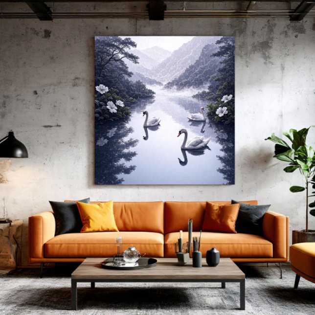 Toile Lac Sérénité (Créateur téléchargé)