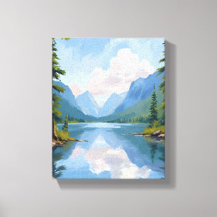 Toile Lac Tahoe Paysage de peinture à l'huile