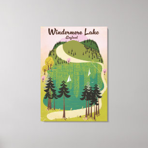 Toile lac windermere poster Voyage