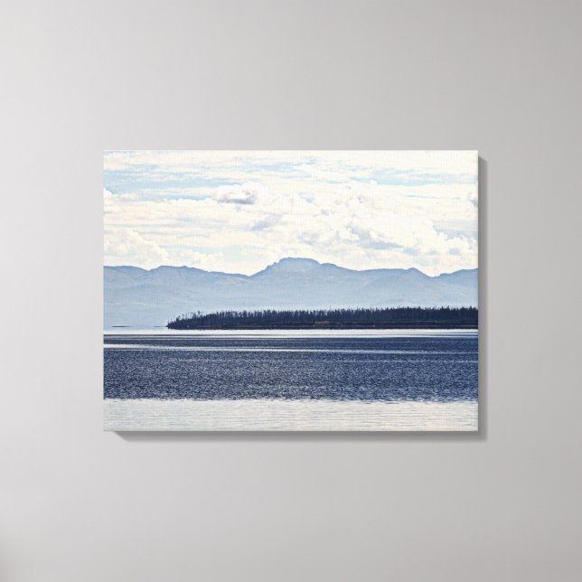 Toile Lac Yellowstone, vue sur le pouce ouest (Recto)