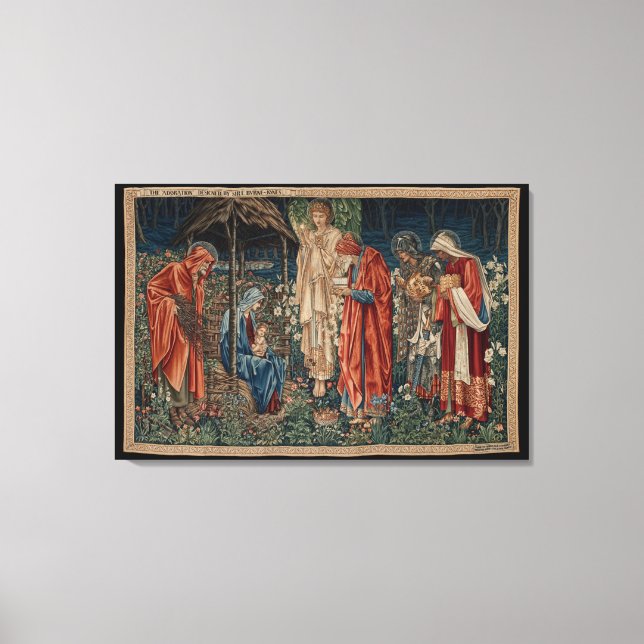 Toile L'Adoration des Mages (par Edward Burne-Jones) (Recto)