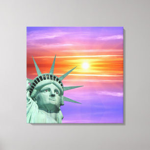 Toile Lady Liberty et Sunrise