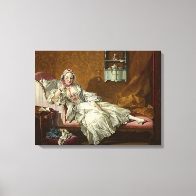 Toile Lady on Her Day Bed, 1743 par Francois Boucher (Recto)